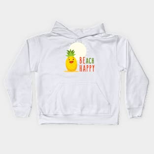 Be happy (White Sun) Kids Hoodie